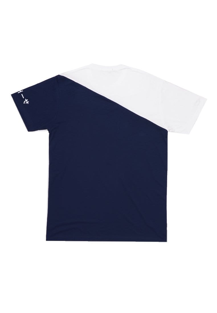 Third Day MTJ07 Kaos TShirt Pria Instacool Slash Katakana Putih Navy
