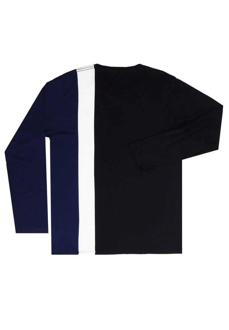 Third Day MTJ09 Kaos Tangan Panjang Quarter Navy Hitam Katakana