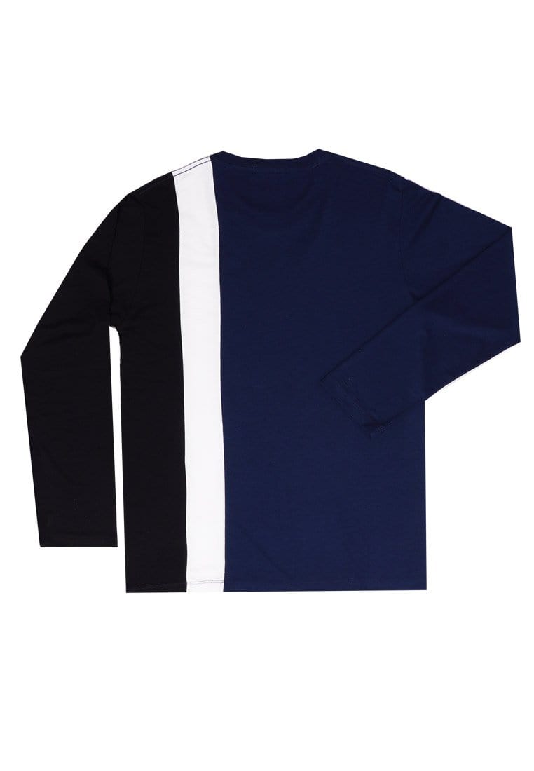 Third Day MTJ10 Kaos Tangan Panjang Quarter Hitam Navy Katakana