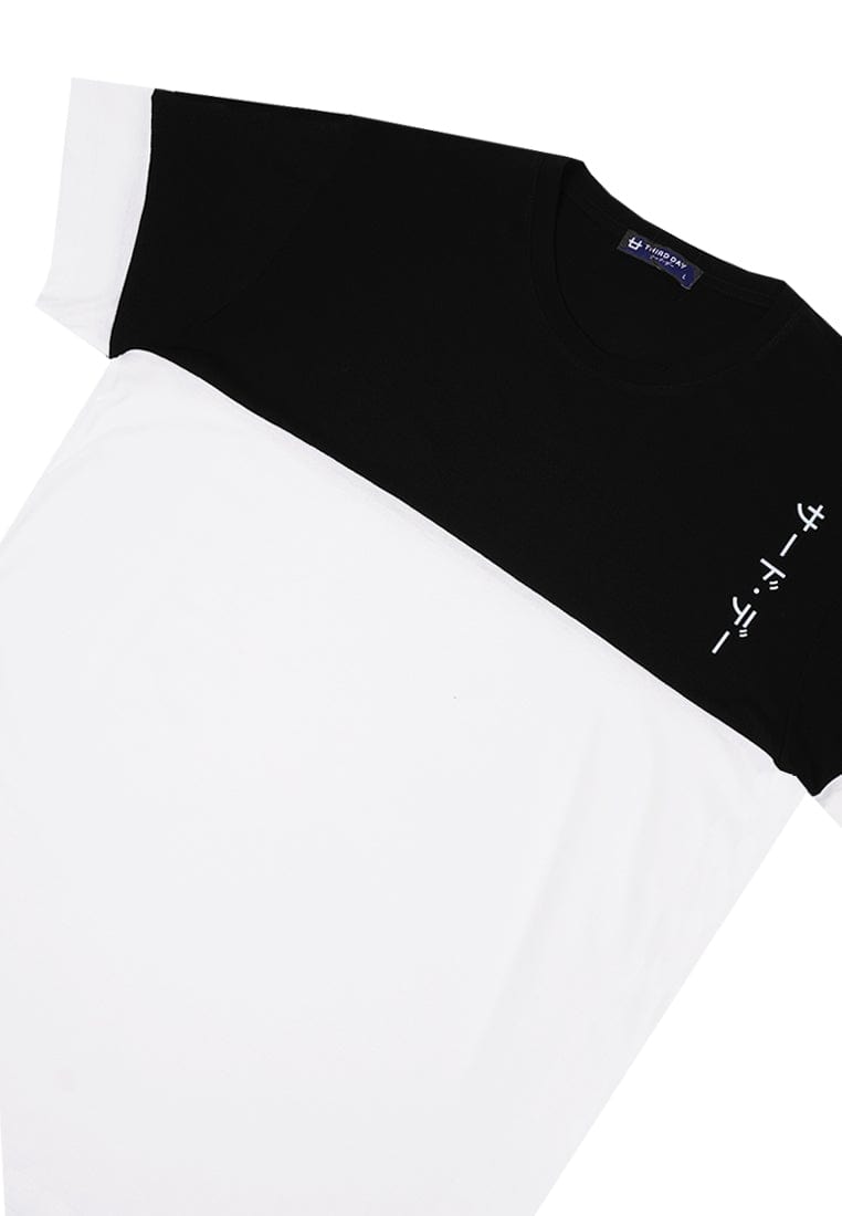 Third Day MTJ16 Kaos TShirt Pria Instacool Katakana Vertikal Black White