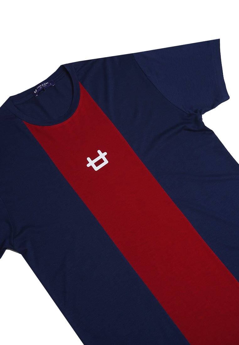 Third Day MTJ21 Kaos T Shirt Pria Instacool Logo Navy Maroon Navy