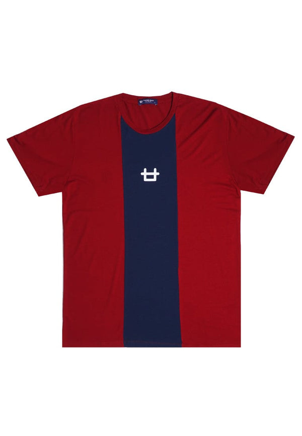 Third Day MTJ22 Kaos TShirt Pria Instacool Logo Maroon Navy Maroon