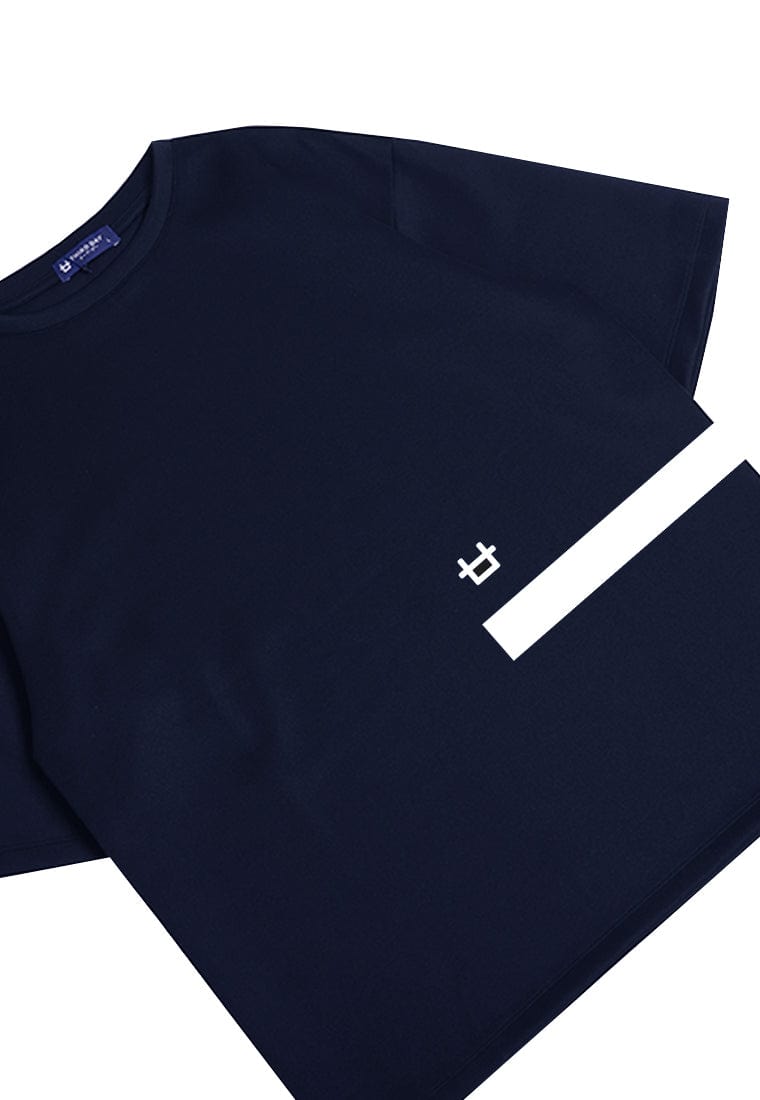 Third Day MTJ69 Kaos Oversize Distro Pria 1Lines Logo Belly Navy