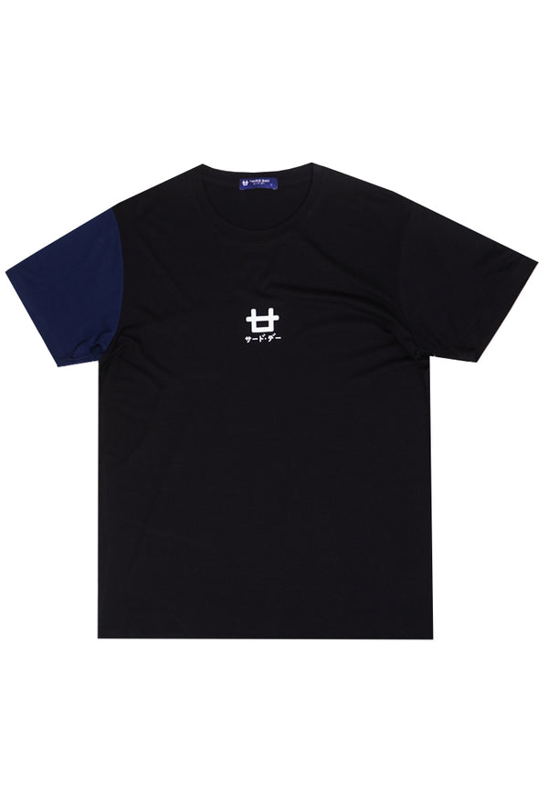 Third Day MTJ79 Kaos TShirt Pria Instacool Logo Black Arm Navy