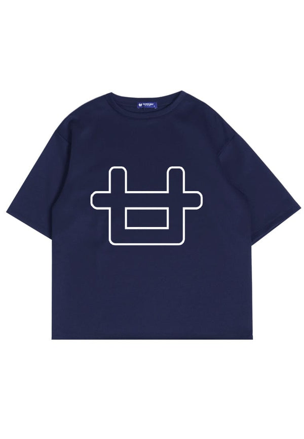 Third Day MTJ92 Kaos Oversize Distro Pria Logo Outline Navy