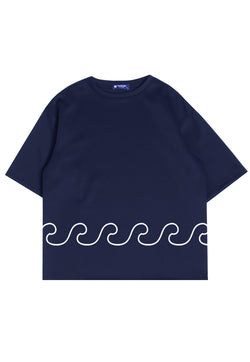 Third Day MTK05 Kaos Oversize Distro Pria Thirdday Wave Navy