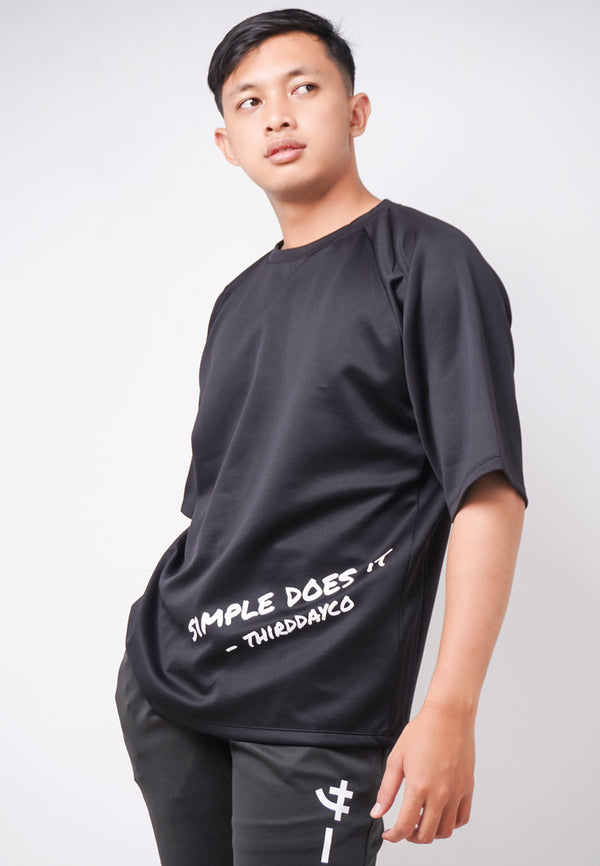 Third Day MTK07 Kaos Oversize Distro Pria Simple Doest It Hitam