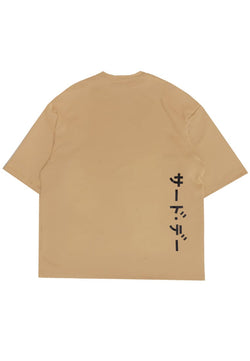 Third Day MTK10 Kaos Oversize Distro Pria Thirdday Katakana Waist Vertikal Back Khaki