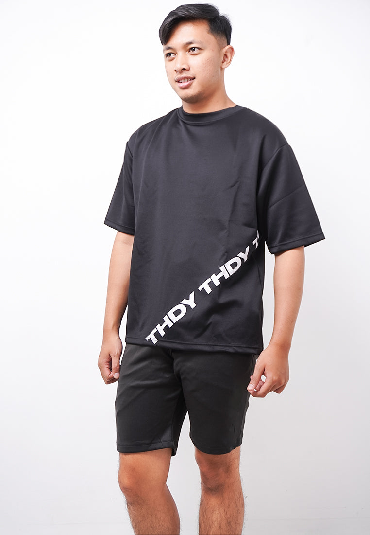 Third Day MTK18 Kaos Oversize Distro Pria Thdy Obilique Hitam