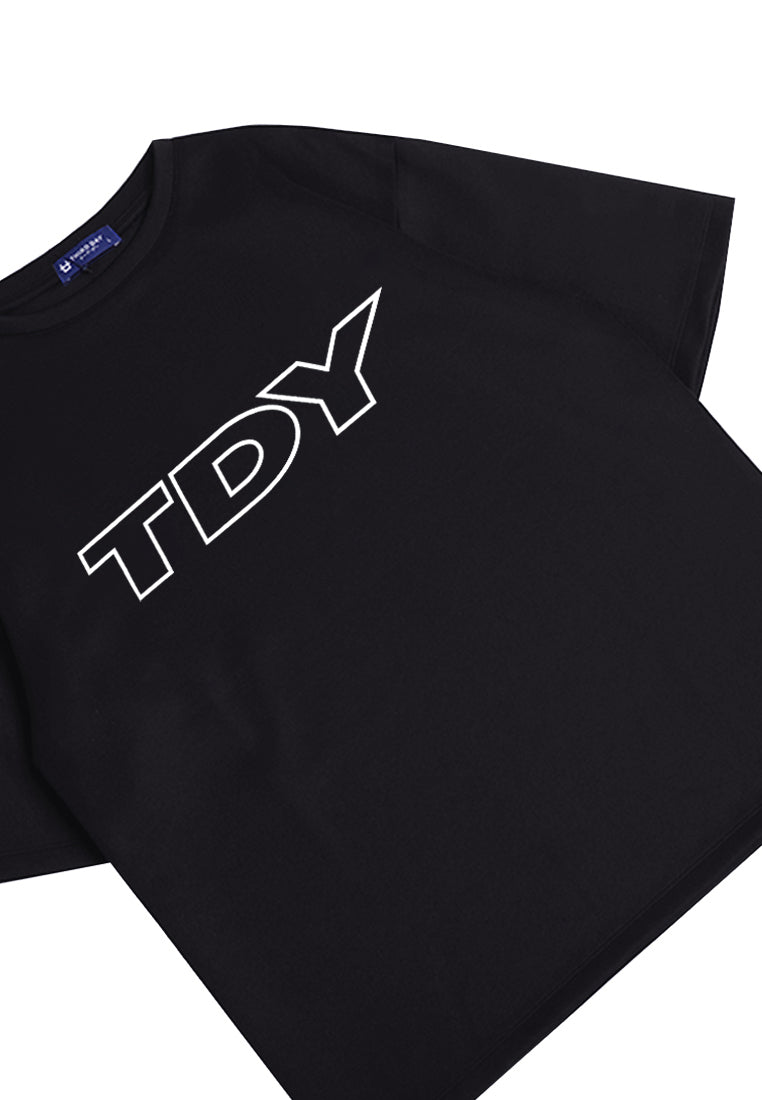 Third Day MTK35 Kaos Oversize Distro Pria Big Tdy Outline Hitam
