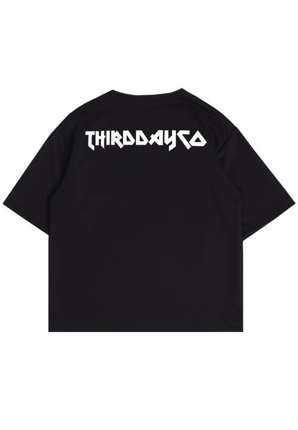 Third Day MTK57 Kaos Oversize Distro Pria Thirddayco Back Hitam