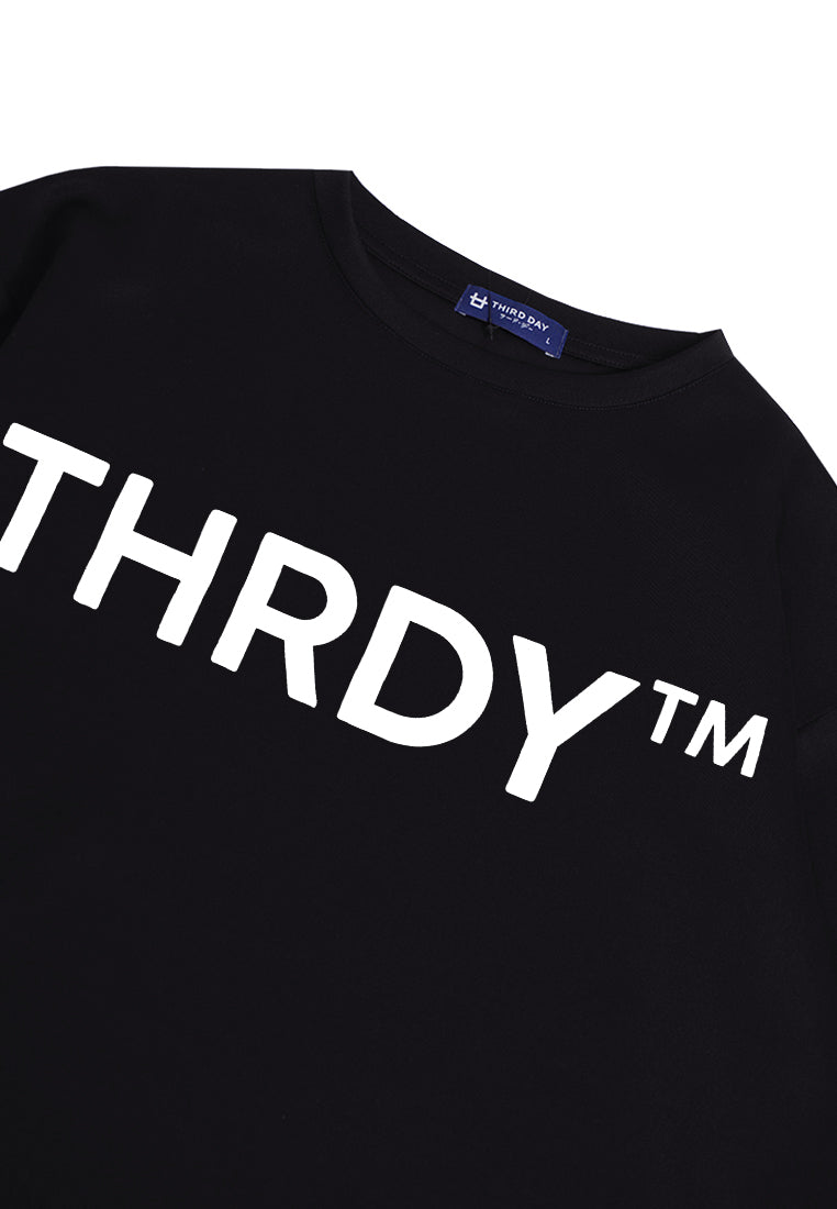 Third Day MTK59 Kaos Oversize Distro Pria THRDYtm Hitam