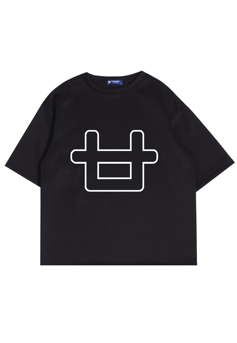 Third Day MTK73 Kaos Oversize Distro Pria Big Logo Outline Hitam