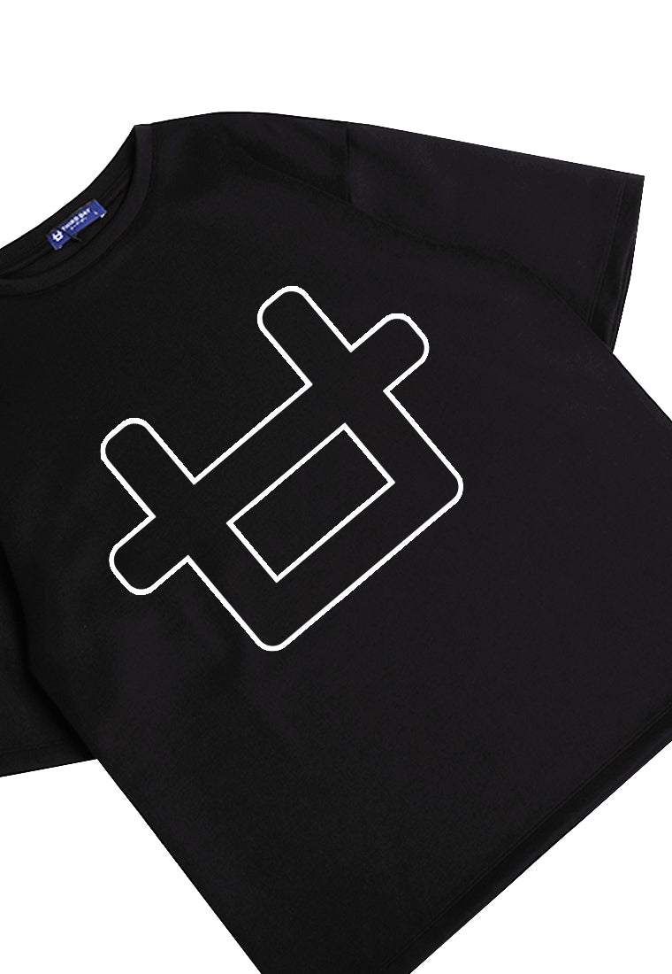 Third Day MTK73 Kaos Oversize Distro Pria Big Logo Outline Hitam