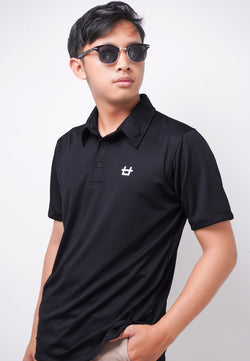 Third Day MTK76 Polo Shirt Casual Pria Logo Dakir Shirt Hitam