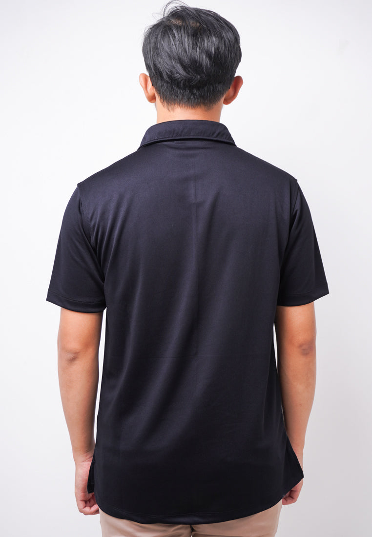 Third Day MTK76 Polo Shirt Casual Pria Logo Dakir Shirt Hitam