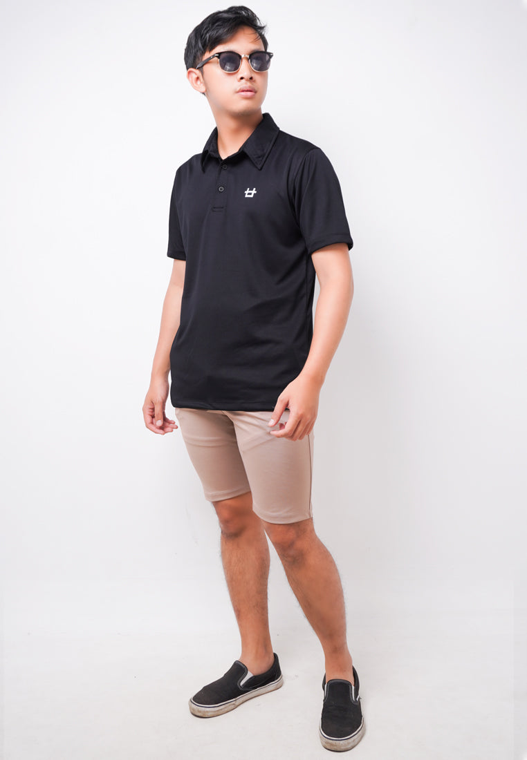 Third Day MTK76 Polo Shirt Casual Pria Logo Dakir Shirt Hitam