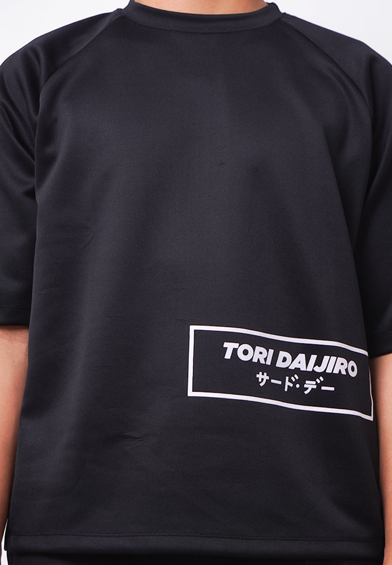 Third Day MTK92 Kaos Oversize Distro Pria Tori Daijiro Waist Black