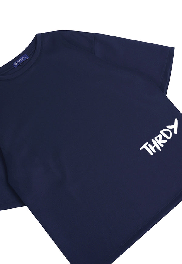 Third Day MTK99 Kaos Oversize Distro Pria THRDY Waist Navy