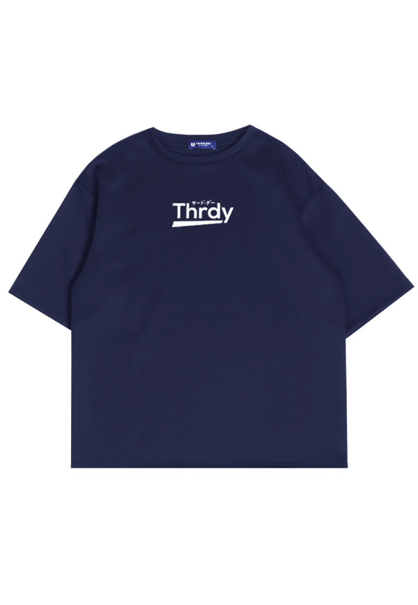 Third Day MTL03 Kaos Oversize Distro Pria THRDY Underline Dateng Navy