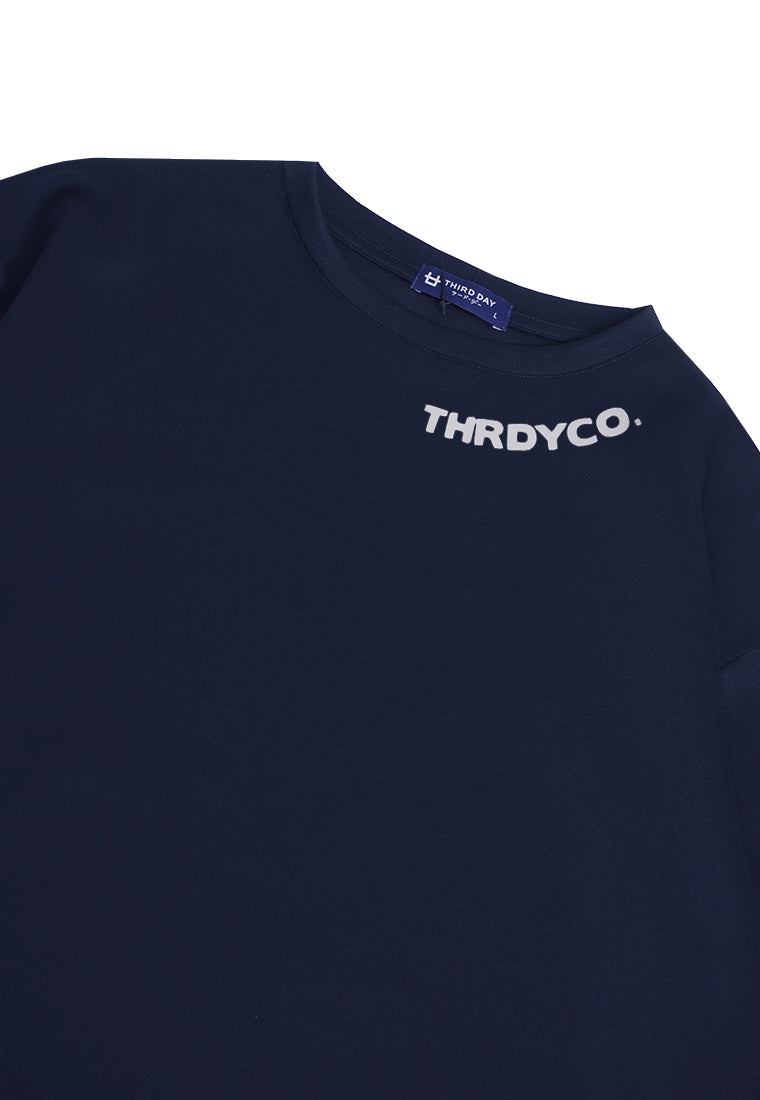 Third Day MTL08 Kaos Oversize Distro Pria THIRDDAY CO. Neck Navy