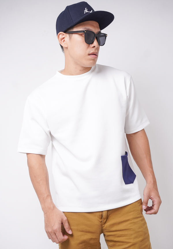 Third Day MTL16 Kaos Oversize Distro Pria Pocket White Navy Bottom