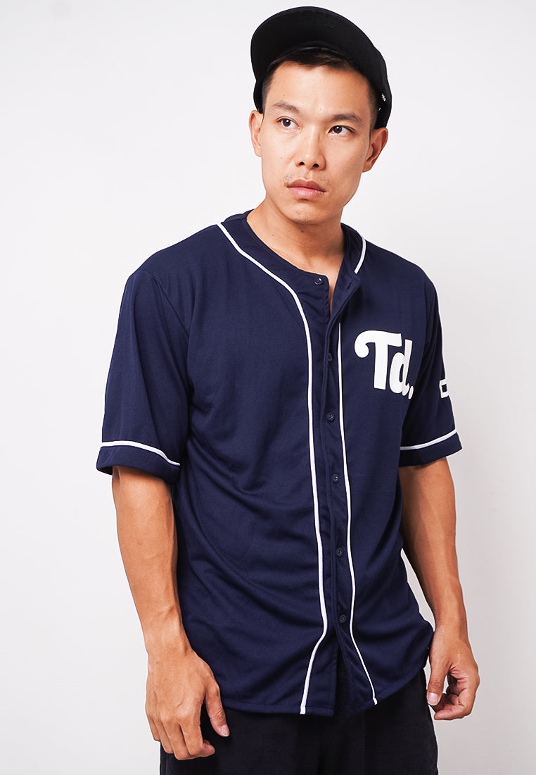 Third Day MTL23 Kaos Baseball Distro Pria Td Dakir Navy