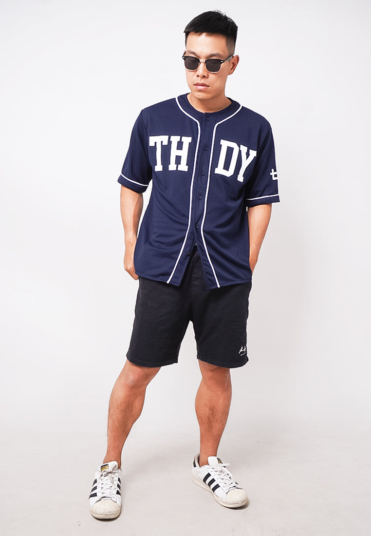 Third Day MTL24 Kaos Baseball Distro Pria Thdy Navy