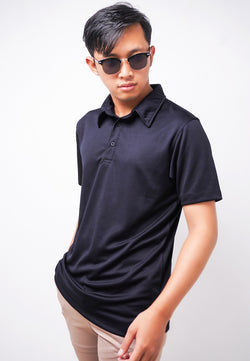 Third Day MTL28 Polo Shirt Casual Pria Polos Hitam