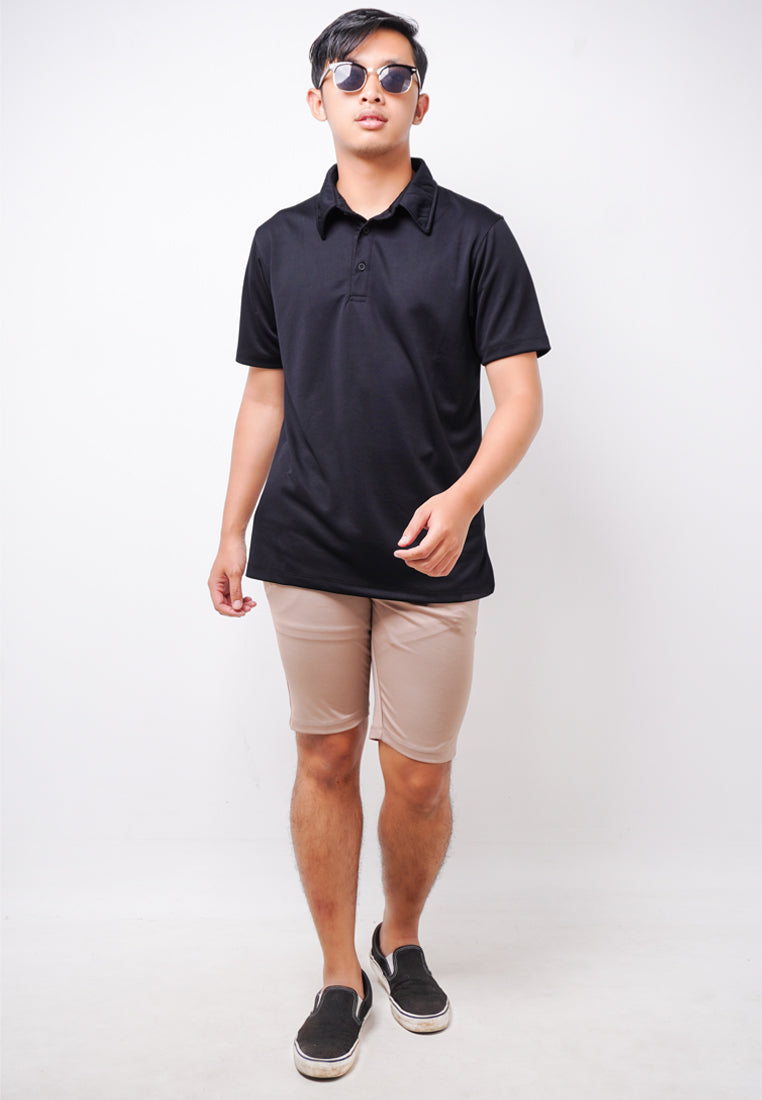 Third Day MTL28 Polo Shirt Casual Pria Polos Hitam