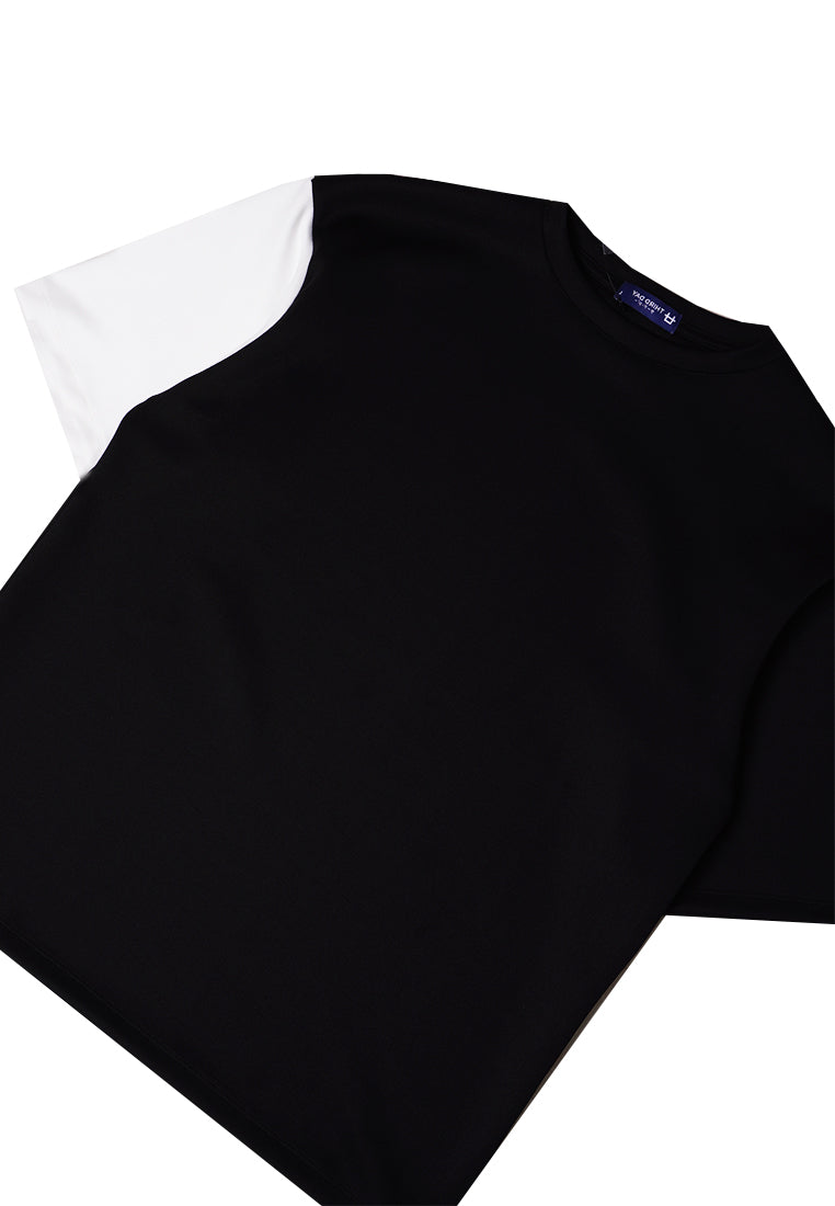 Third Day MTL34 Kaos Oversize Distro Pria Polos Block Black White