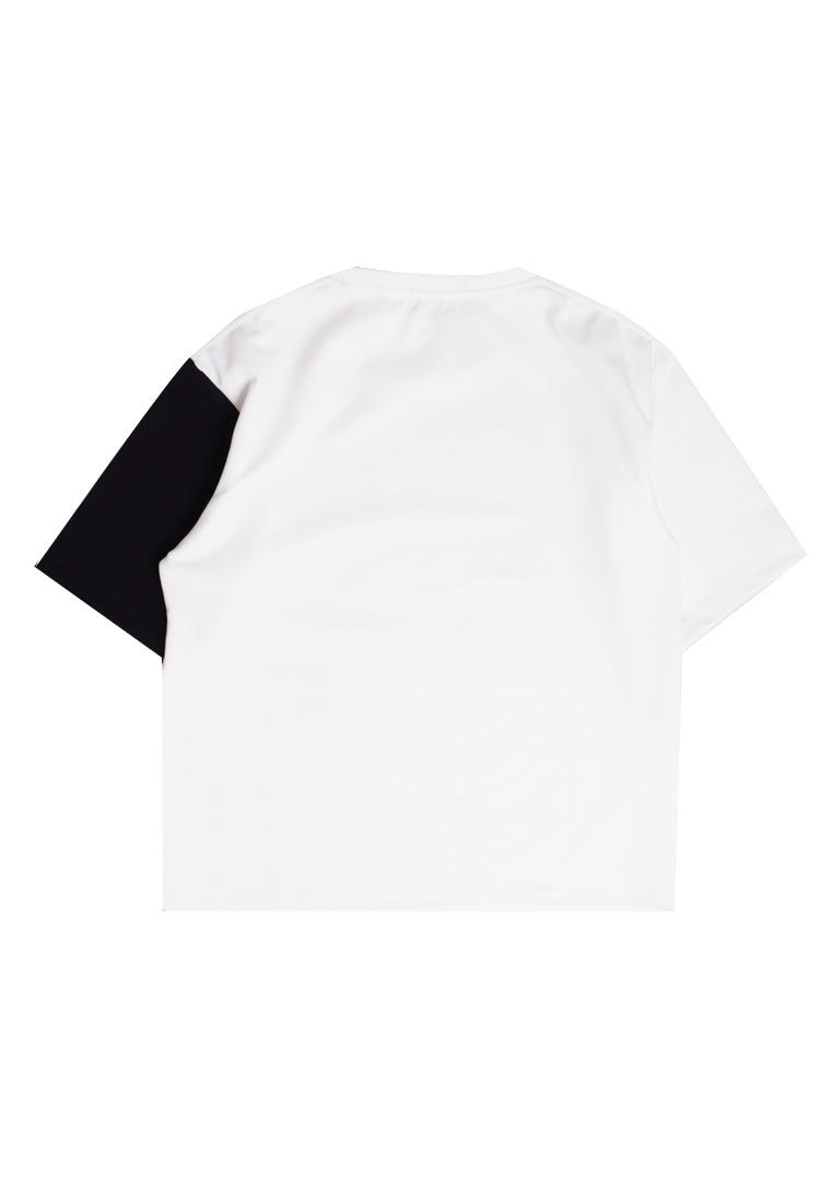 Third Day MTL36 Kaos Oversize Distro Pria Polos Block White Black