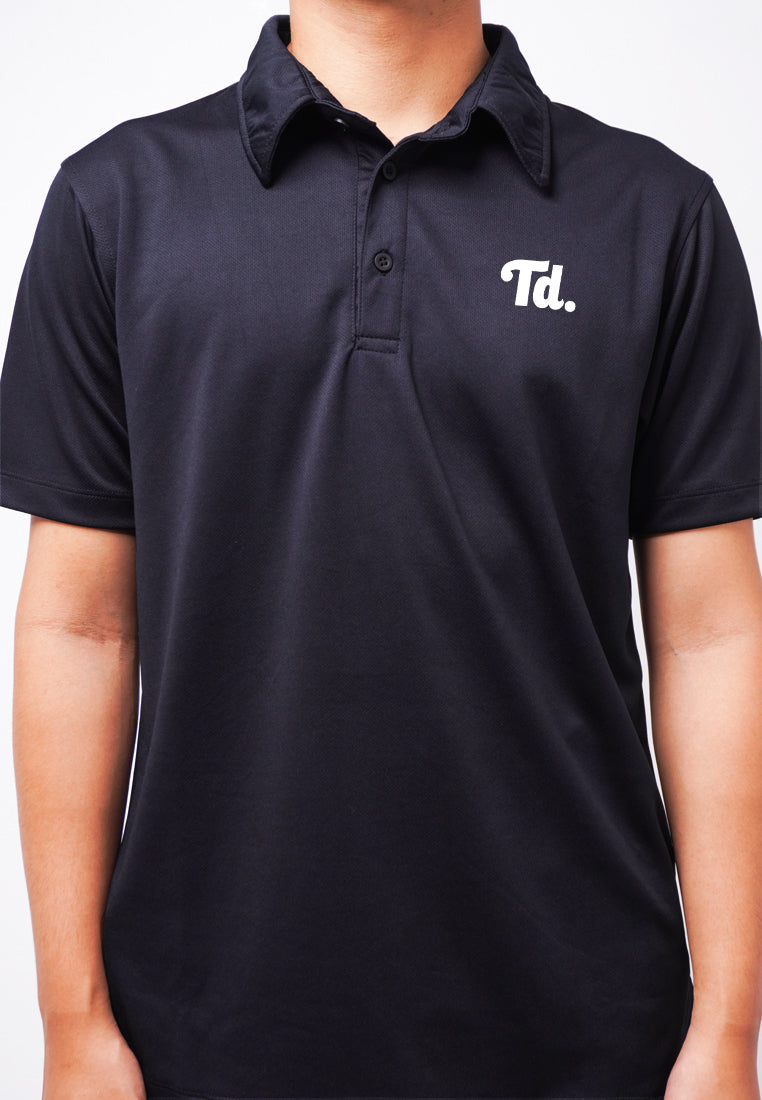 Third Day MTL40 Kaos Polo Casual Pria Td Dakir Shirt Hitam