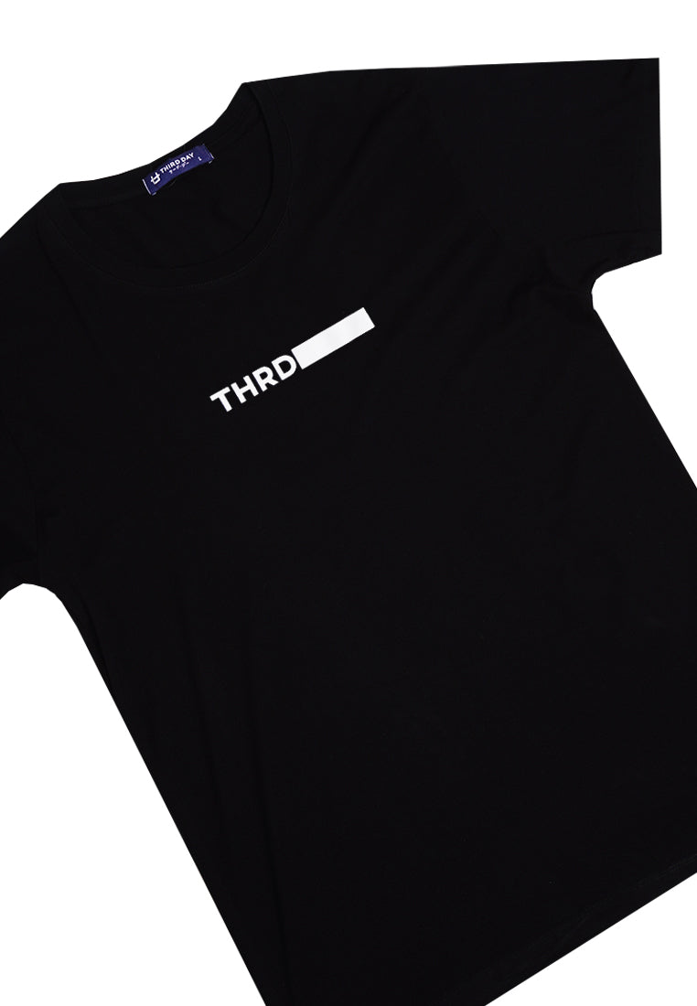 Third Day MTL49 kaos t shirt pria instacool thrd block white dateng hitam