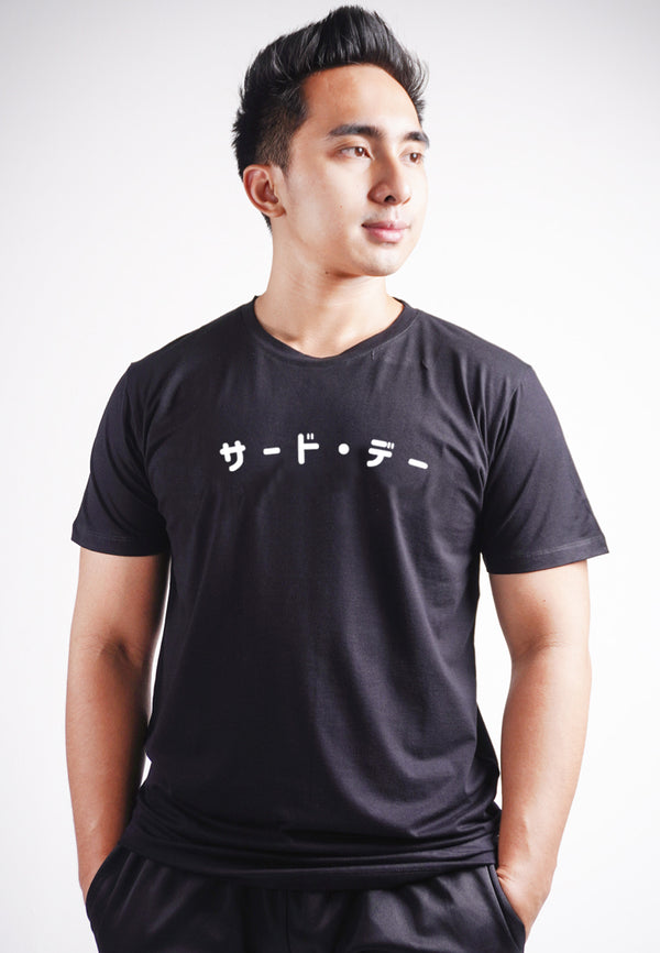 Third Day MTL60 Kaos Tshirt Pria Instacool Katakana Curve Dateng Hitam