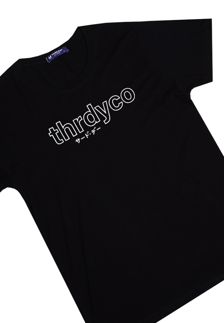 Third Day MTL62 Kaos Tshirt Pria Instacool thrdyco Outline Dateng Hitam