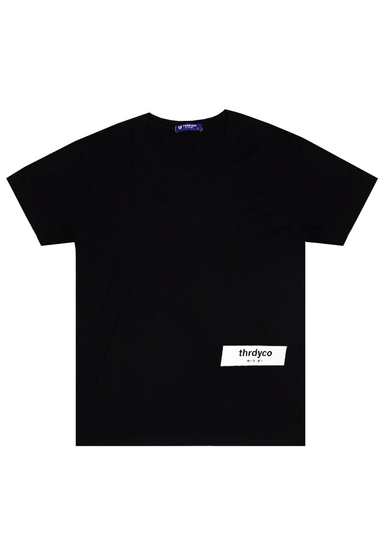 Third Day MTL64 Kaos Tshirt Pria Instacool thrdyco Box White Waist Hitam