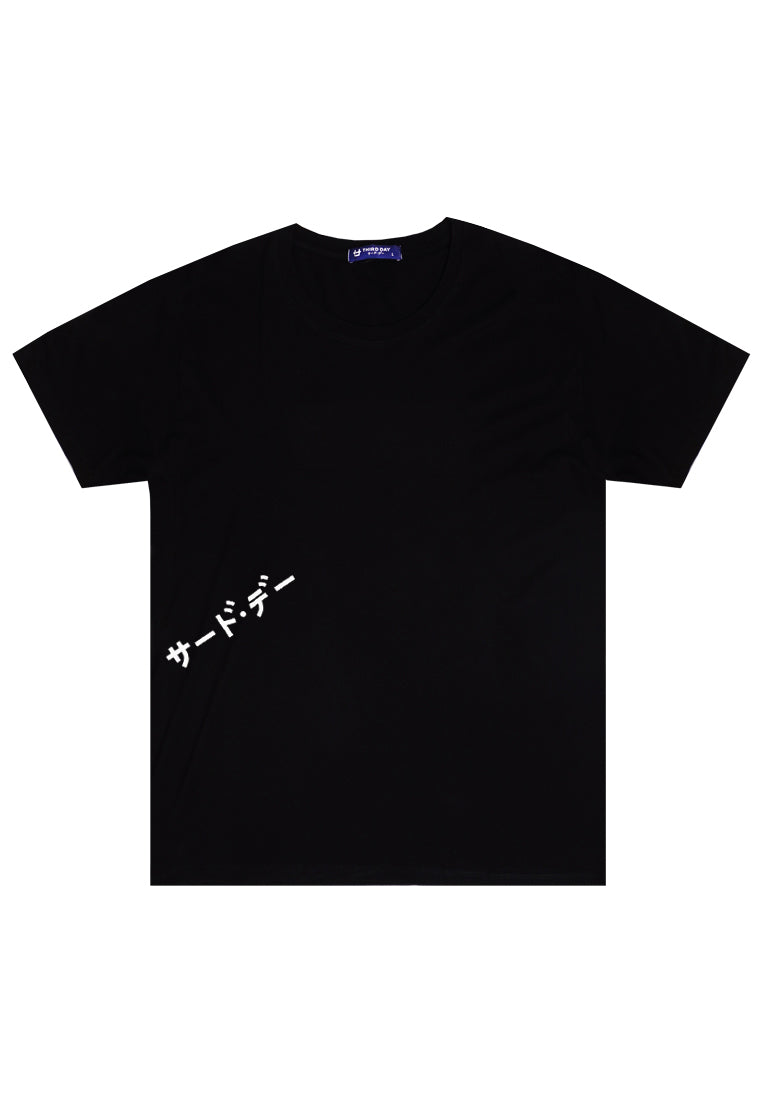 Third Day MTL67 Kaos Tshirt Pria Instacool Katakana Uphill Belly Hitam