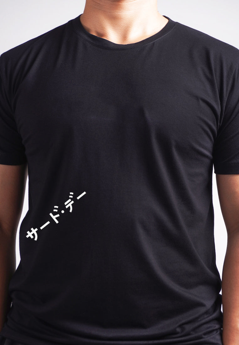 Third Day MTL67 Kaos Tshirt Pria Instacool Katakana Uphill Belly Hitam