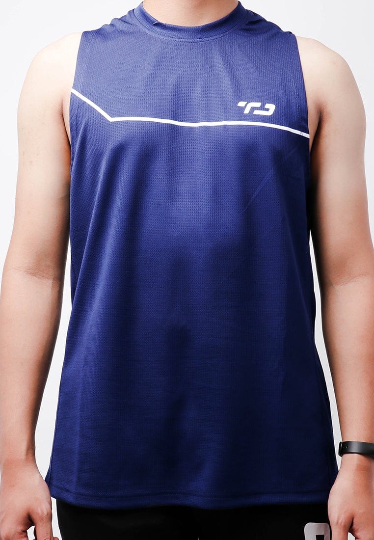 Td Active MS152 Dakir Slanted-Td Sv Running Tanktop Jersey Navy