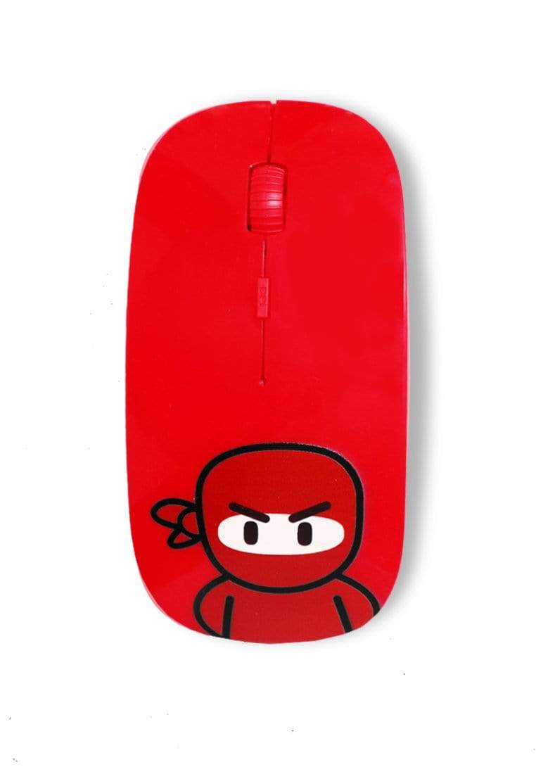 Td Friends AE001 Mouse Wireless Bluetooth Lucu Tdfriends Merah Ishikawa Ninja