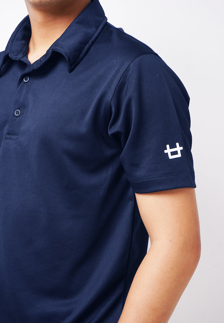 Third Day MTK81 Polo Shirt Casual Pria Logo Arm Navy