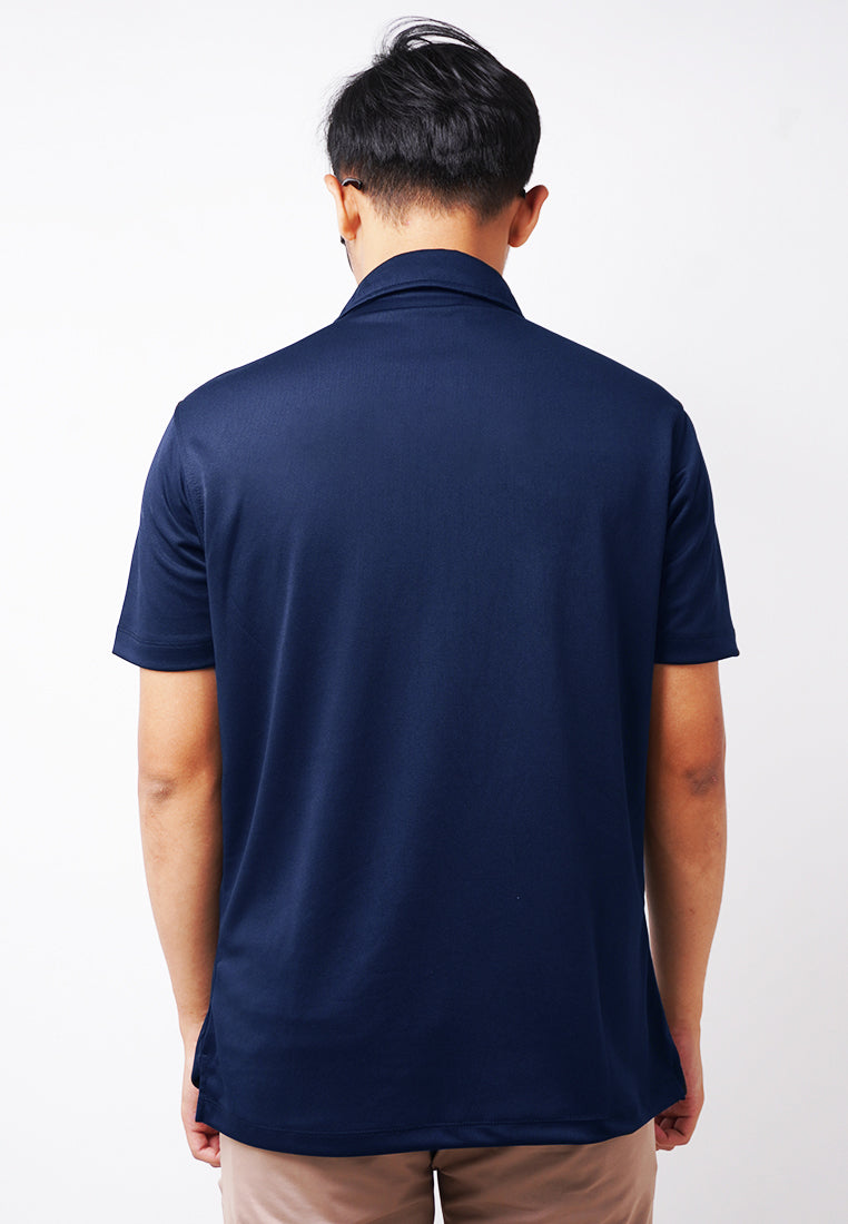 Third Day MTK81 Polo Shirt Casual Pria Logo Arm Navy