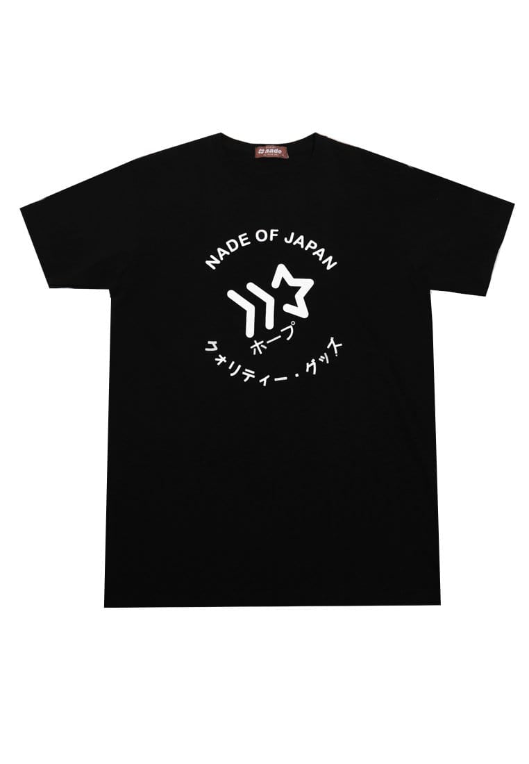 Nade NT034W s/s Kaos Pria Unisex Men Nade of japan hitam