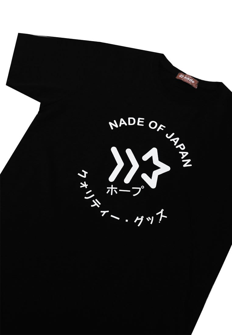 Nade NT034W s/s Kaos Pria Unisex Men Nade of japan hitam