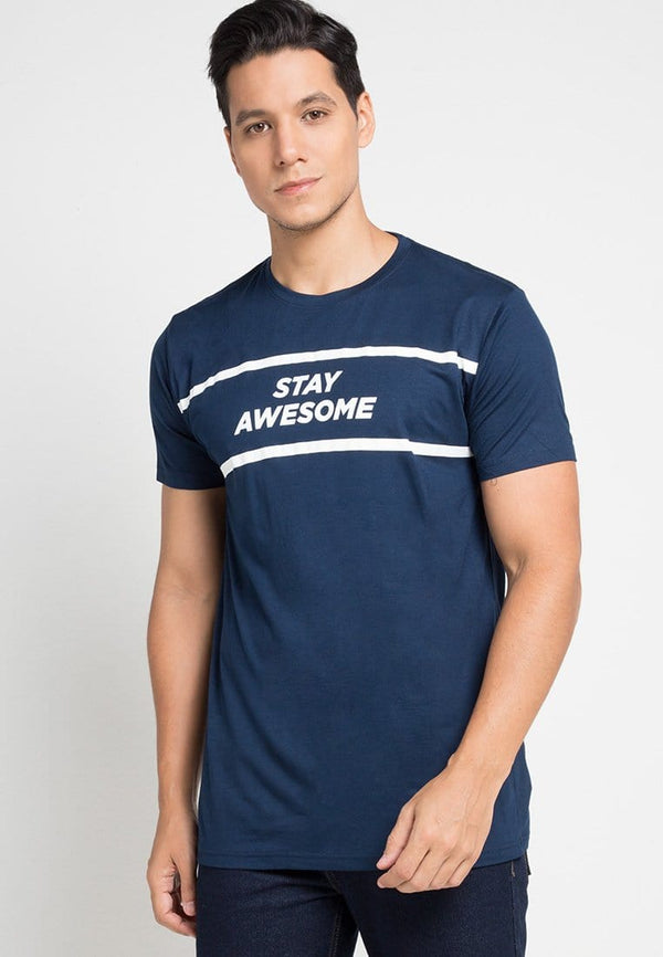 Nade NT210B stay awesome T-shirt Navy