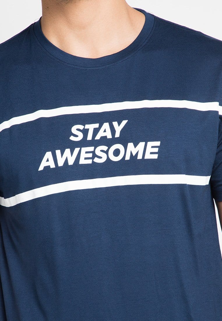 Nade NT210B stay awesome T-shirt Navy