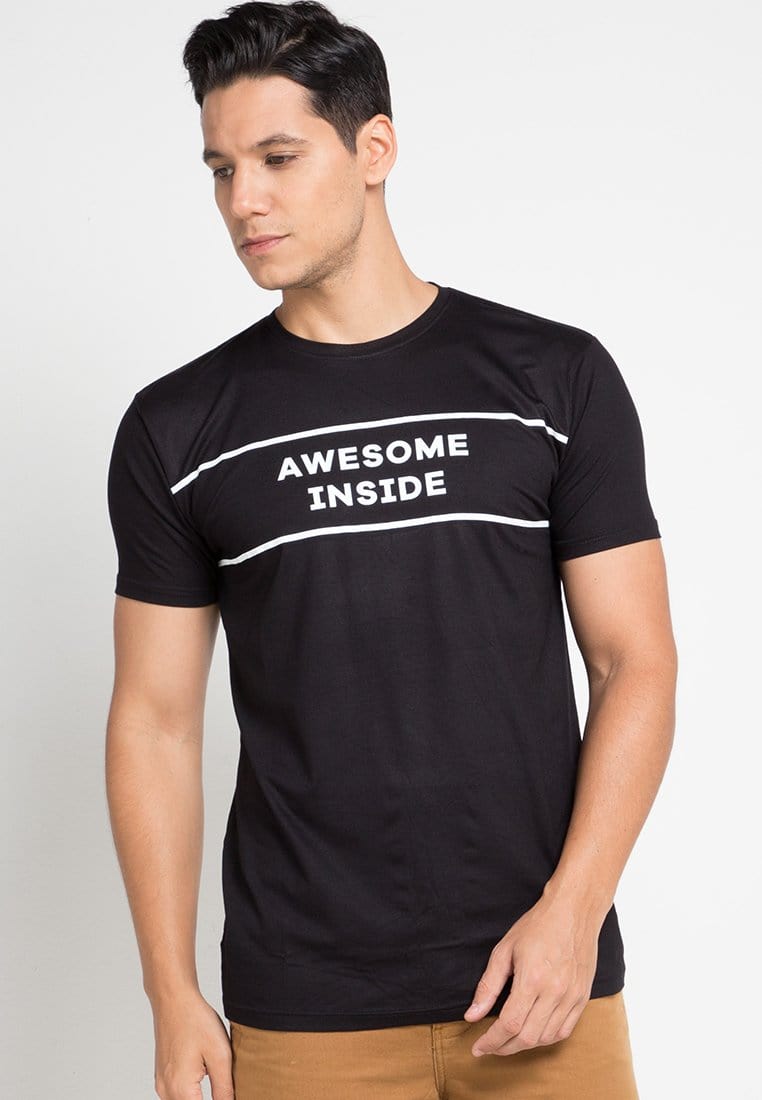 Nade NT214C awesome inside blk T-shirt Hitam