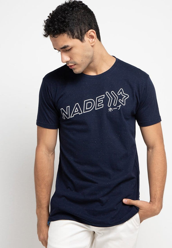 Nade NT247 nadestar slanted outline nap nv T-shirt Navy