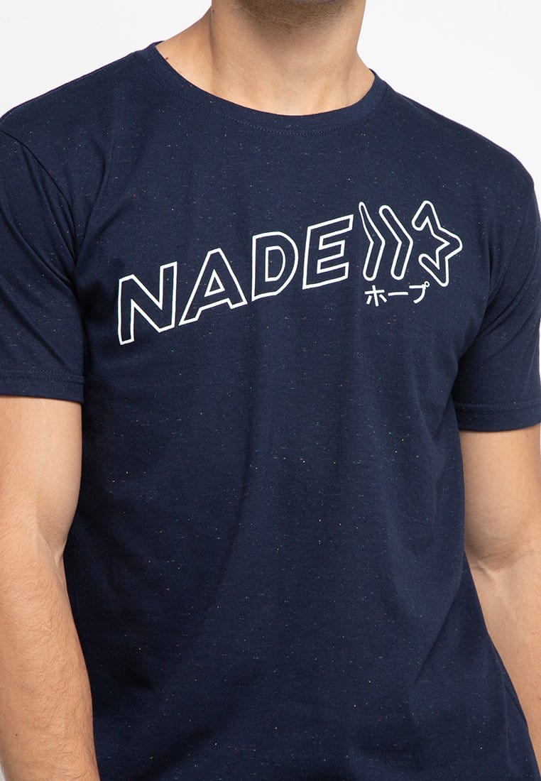 Nade NT247 nadestar slanted outline nap nv T-shirt Navy